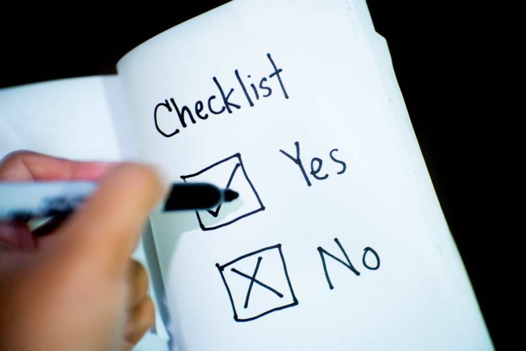 Checkliste Preise Programmänderungen